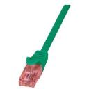Logilink Patch kabelis PrimeLine CQ2034U, 0.25m, CAT 6, RJ-45, halogēnu nesaturo&scaron;s, zaļ&scaron;