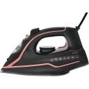 Lafe Tvaika gludeklis SteamPro LAFZEL47581, 2200 W, 10&ndash;25 g/min, 80 g, 230 ml, Keramika, melna, sarkana, Jā, Jā, Jā, Jā