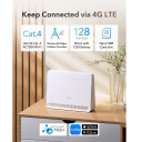 AC1200 4G LTE Cat4 mar&scaron;rutētājs Dubultā joslas WiFi Nano SIM VPN Mesh atbalsts Balts Cudy LT500E