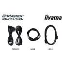 Iiyama G-MASTER GB2441HSU-B1 LCD monitor, 60.5 cm, 1920 x 1080 px, Full HD, LED, must, IPS, 144 Hz, 1 ms, 2xHDMI, 1xDP, 2xUSB 2.0
