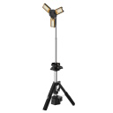 JCB Tri-Fold Konnect torņa LED darba gaismeklis būvlaukumiem 8400lm 3 galvas 360&deg; 18V vai 110/240V 2.4m statīvs IP54 JCB-SL-TRI-FOLD