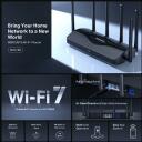 Mercusys traadita ruuter MR47BE, 9300 Mbit/s, 4 porti, Tri-band (2.4 GHz / 5 GHz / 6 GHz), 6 antenni, WPA3