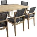 Aialaud NAUTICA 200/250/300x100xH76cm, tiikpuu, 13251 Allit