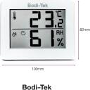Bodi-Tek Istabas termometrs un higrometrs HGTH-EU/1,0, 0-50&deg;C, 20-95% RH, digitālais, baterija, &deg;C/&deg;F pārslēg&scaron;ana