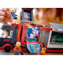 Lego F1 kravas auto 60445, 1086 detaļas, 5 minifigūras, 8+ gadi, zema piekabe, Formula 1 simulatora telpa