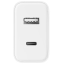 Universāls ātrās uzlādes adaptīvs lādētājs viedtālruņiem un planšetdatoriem 33 W USB-C PD un USB-A Balts BHR4996GL Xiaomi