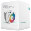 Deepcool Protsessorijahuti AG620 WH ARGB R-AG620-WHANMN-G-2, 260 W TDP, 67.88 cfm, PWM tugi, 6 soojus toru, RGB