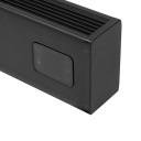 Конвекторный плинтусный обогреватель для дома с WiFi управлением 1000W IP24 настенный и напольный Alutherm Baseboard 1000 Black Eurom