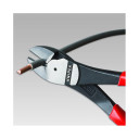 Augstas Leverage Diagonālais Griezējs, Knipex, 74 02 140 SB, 140 mm, melns, ar daudzkomponentu rokturiem