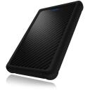 Raidsonic ICY BOX ārējais korpuss IB-223U3a-B, SATA 6Gb/s, USB 3.0, 2.5", 1 x hot-swap, silikona aizsargapvalks