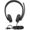 Lenovo juhtmega VoIP k&otilde;rvaklapid 5000 4XD1R88995, 32&Omega;, 20-20kHz, -40dB, USB Type-A, USB Type-C, Microsoft Teams sertifitseeritud