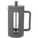 Resto French Press 90535, 1 L, pelēka, borosilikāta stikls, nerūsējo&scaron;ā tērauda filtrs, plastmasas vāks, ergonomiska rokturis