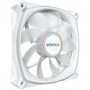 Montech Вентилятор корпуса RX120 PRO WHITE, 120mm, 12V, 1600RPM, 1.63mmH2O, HDB, 20 светодиодов, RGB контроллер в комплекте