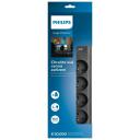 Philips &uuml;lepinge kaitse, SPN7040BA/60, 2m, 4xE pesa, must