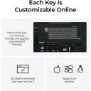 Keychron K2H-J1, беспроводная клавиатура, 75%, RGB LED подсветка, 1000 Гц, 2000 мАч батарея, QWERTY, черный