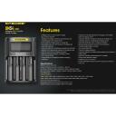Nitecore Įkroviklis UMS4, 4 lizdai, 4000mA, 3000mA, LCD ekranas, IMR/Li-ion/LiFePO4, NiMH/NiCd, 0.256kg