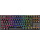 Genesis Mehāniskā Spēļu Tastatūra THOR 303 NKG-1881, 87 taustiņi, Vadu, RGB LED, Outemu Peach Silent, melna