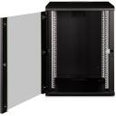 Digitus Sienas montāžas skapis Unikālā sērija DN-19 16U-6/6-SW, 82 x 60 x 60 cm, melns, 19", 210&deg; atvēr&scaron;anas leņķis