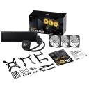 Asus TUF Gaming LC II 360 ARGB AiO &scaron;ķidrumu dzesē&scaron;anas sistēma 90RC00M1-M0UAY0, 3 ventilatori, 113.8 m&sup3;/h, 2000 RPM, alumīnijs