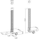 Maclean MC-914 universālais skaļruņu turētājs, 15kg, VESA 600x400mm, melns