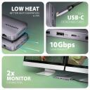 Axagon dokkimisjaam HMC-12GM2, USB 10Gbps, 3x USB-A, USB-C, HDMI, DP, RJ-45, M.2, SD/mSD, audio, PD 100W
