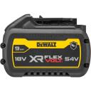 Dewalt Baterija DCB547G-XJ 54V 9Ah, 54V/18V, 6 kartus ilgesnis veikimo laikas, apsauga nuo perkaitimo, 3-LED įkrovimo indikatorius