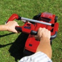 Bezvadu zāles pļāvējs RASARRO 36/42, EINHELL, 34132, 42 cm, 2x5.2 Ah akumulatori, līdz 725 m² zāliena platībai