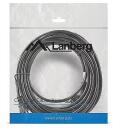 Lanberg CEE 7/7 kuni IEC 320 C13 toitekaabel CA-C13C-11CC-0100-BK, 10 m, 10 A, must, 90&deg; nurk