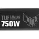 Asus TUF Gaming maitinimo &scaron;altinis 90YE00S3-B0NA00, 750W, 80 PLUS Gold, visi&scaron;kai modulinis, aktyvus au&scaron;inimas, 1 ventiliatorius
