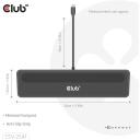 Club3D dokkimisjaam CSV-2541 12-in-1, 2x HDMI, 1x DisplayPort, 3x USB Type-A, 1x USB Type-C, RJ45, kaardilugeja, 3.5mm heli, 100W