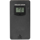 Weather Station RCC, DCF 2MEASURE 260808, electronic, wireless, backlit, sensor, black