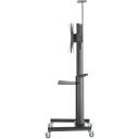 Sbox grīdas/mobilais statīvs FS-446-2, 37-70 collu, 70kg, 600x400, augstuma regulē&scaron;ana 1200-1600mm, kabeļu pārvaldība