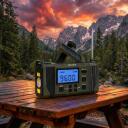 Hawk Pārnēsājams kloķa radio HWRDI420GN, FM/AM, 4W, USB-C uzlāde, lukturis, SOS funkcija