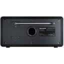 Sharp DAB raadio DR-450(BK), 3W, Bluetooth, FM/DAB/DAB+, must, &auml;ratuse funktsioon