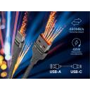 Tracer USB кабель TRAKBK47487, 1м, 48Вт, 2.4А, 480Mbit/s, USB A, USB Type-C, серый