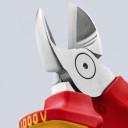 Diagonālie griezēji, Knipex, 70 06 160 SB, hromēti, izolēti rokturi, 160 mm, līdz 1000 V AC/1500 V DC