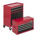 Riteņu instrumentu skapītis, KREATOR, KRT653005, Izmēri: 64 cm x 32,5 cm x 64 cm, 6 atvilktnes, 70 kg jauda