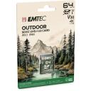 Emtec M&auml;lukaart ECMSD64GXCU3OR, 64GB, UHS-I, V30, 100MB/s, 50MB/s, veekindel, tolmu kaitse