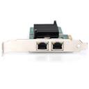 Digitus tīkla karte DN-10132, 2x1000 Mbit/s, Intel 82575EB, PCIe, RJ-45 2x, IPv4, IPv6, jumbo kadri, VLAN, plūsmas kontrole