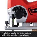 Bezvadu lāzergriezējs TE-JS 18/80 Li-Solo, EINHELL, 4321200, precīzi griezumi, 80 mm koka grie&scaron;anas dziļums, LED apgaismojums, bez akumulatora un lādētāja.