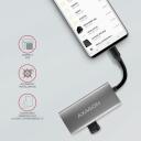 Axagon USB хаб HMC-4G2 4 порта, 2x USB-A 10 Гбит/с, 2x USB-C 10 Гбит/с, силовой кабель 13 см