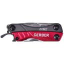 Gerber Multitool 31-003622, 108mm, 62g, nerūdijantis plienas, 10 įrankių, sulankstomas dizainas, raudonas