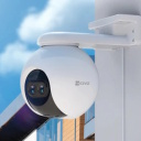 Ezviz C8PF CS-C8PF-2MP-W1 Lauko Dvigubo Objektyvo IP65 2MP 2K I&scaron;mani Pasukama 360&deg; Kamera MicroSD / Naktinis Matymas Balta
