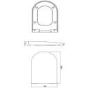 Cersanit WC isteko kate CITY 5705427, 365mm, 448mm, antibakteriaalne, SOFT CLOSE, OFF EASY