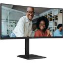 Aoc LCD монитор CU34E4CV 34" WQHD 120Гц, 3440 x 1440, VA, 4 мс, 21:9, 178&deg;/178&deg;, HDR10, KVM, 90W PD, 2 HDMI, 1 DP, 4 USB