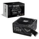 Asus TUF-GAMING-750B toiteplokk 90YE00D0-B0NA00, 750 W, 100-240 V, 20+4 pin ATX, 80 PLUS pronks, 135 mm ventilaator, must