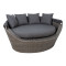 Dīvāns MINI MUSE ar baldahīnu 160x130xH70cm, pelēks 23201 HOME4YOU