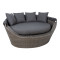 Sofa MINI MUSE su baldakimu 160x130xH70cm, pilka 23201 HOME4YOU
