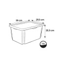 Box with lid 15L Karolina "Winnie the Pooh" 38x29,5x20,5cm transparent 0612236001238 Keeeper