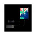Green Cell Kabelis PowerStream KABGC21, 120 cm, USB-A patinas į Lightning patiną, juodas, 2.4A greitas įkrovimas
